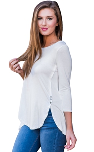 BY250345-1  long tunic top long sleeve tunic blouses for women